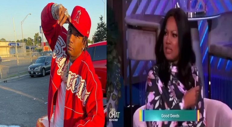 Moneybagg Yo teases Garcelle Beauvais, saying not Fancy hating on my gift, after she says she doesn't agree with Ari buying him land, on The Real
