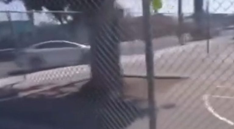 Mother lets underage son drive and he drives into basketball court