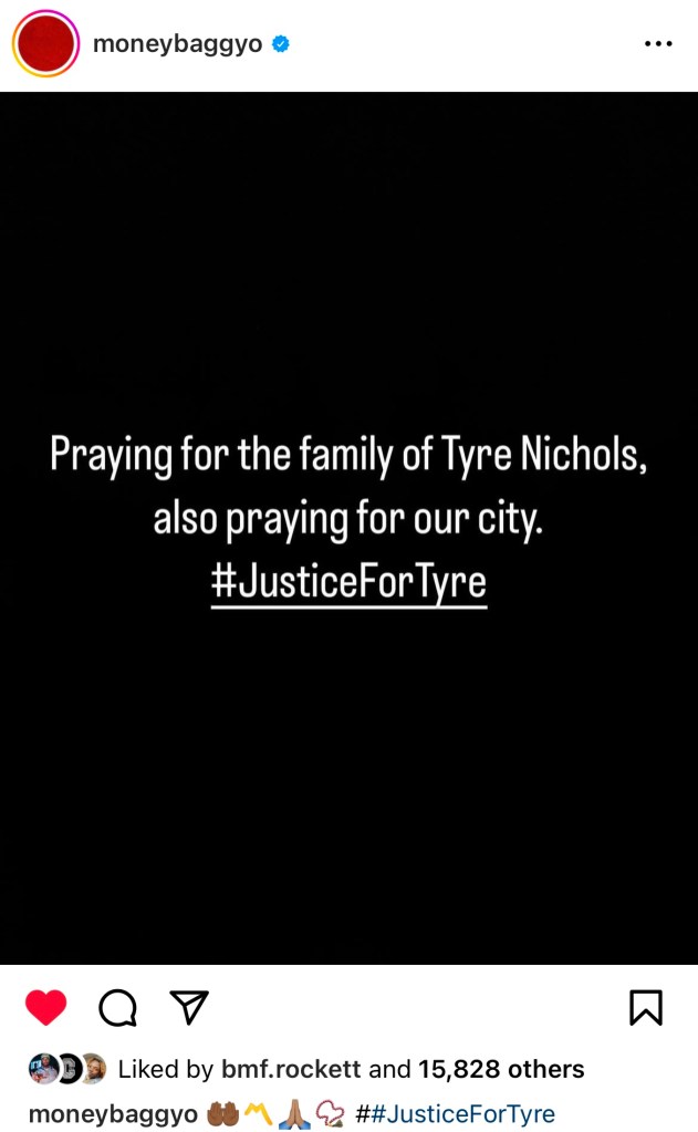Moneybagg Yo speaks on death of Tyre Nichols