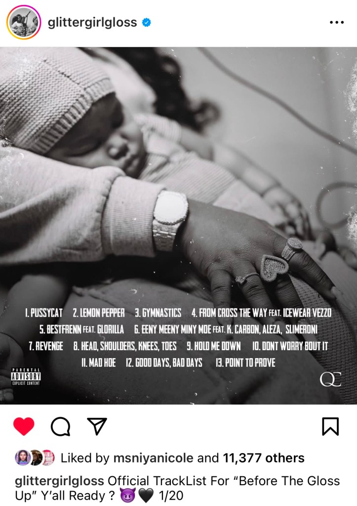 Gloss Up reveals “Before The Gloss Up” tracklist 
