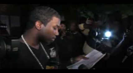 Gucci Mane held a press conference immediately after his release from the Fulton County Jail. He announced his newest album, along with the formation of his label, 1017 Brick Squad.