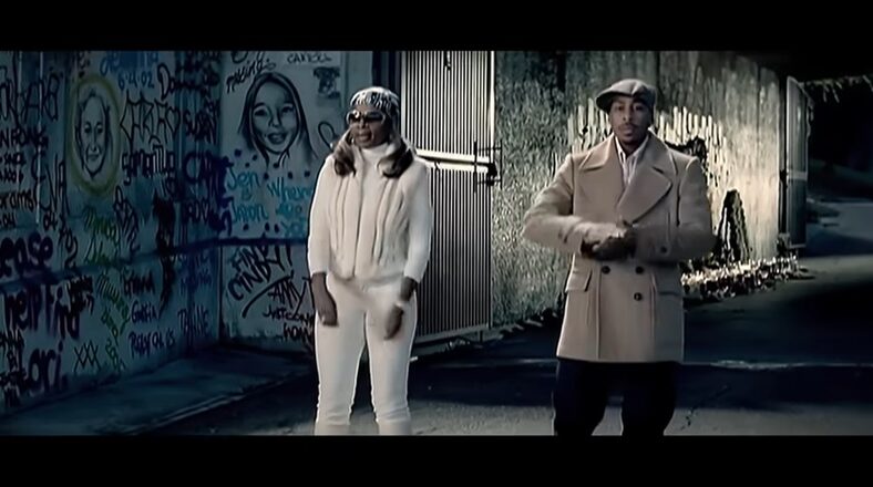 Ludacris and Mary J. Blige in the "Runaway Love" video. This song and video was a stark contrast from Luda's more comedic videos.