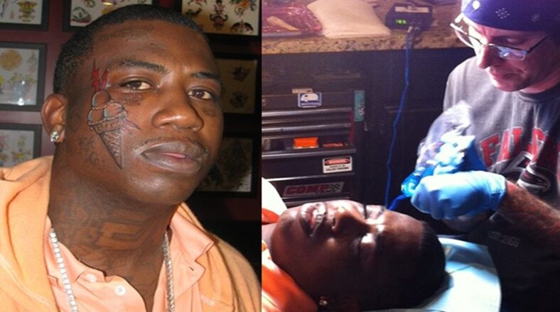 Gucci Mane and his reps are denying that he was ever in the mental facility. However, he has gone out and gotten a tattoo of an ice cream cone that he tattooed on his right facial cheek.