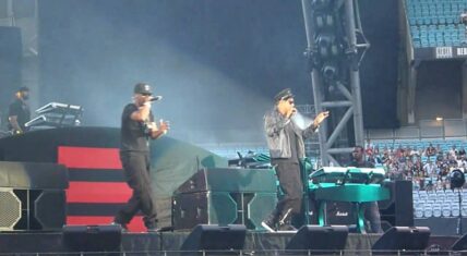 Jay-Z shows up on the first single with Kanye West, "H.A.M.," talking some big talk. It also sounds like he responded to Birdman's 2009 comments, also throwing a jab at Lil Wayne.