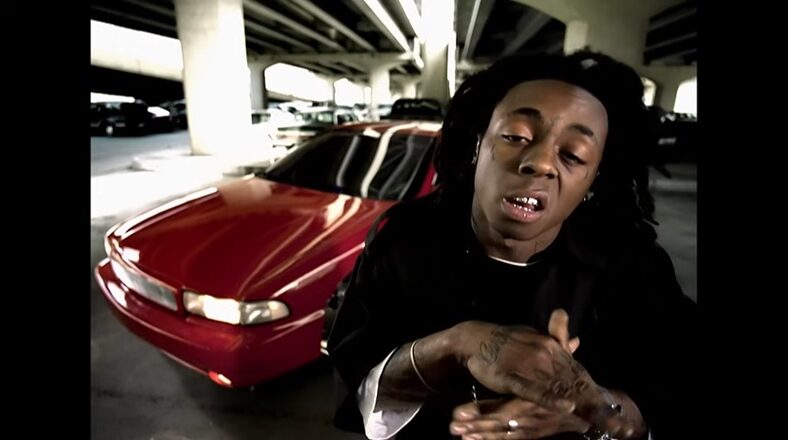 Lil Wayne in the "Bring It Back" music video, where he declared himself "The Best Rapper Alive."
