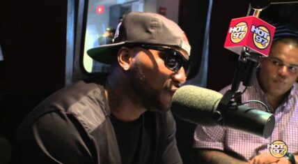 Young Jeezy speaking during his Hot 97 interview with Angie Martinez