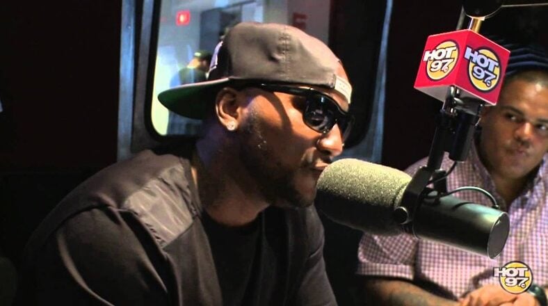 Young Jeezy speaking during his Hot 97 interview with Angie Martinez