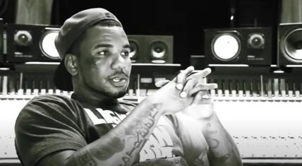 Game talking about Jay-Z and Kanye West's Watch the Throne during a radio interview