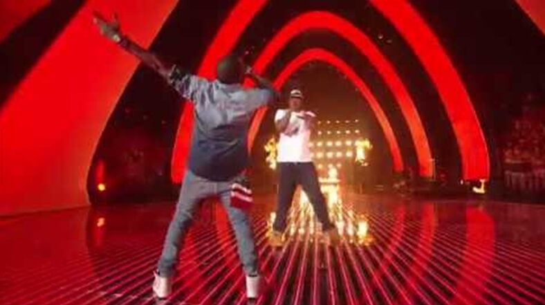 Jay-Z and Kanye West surprised the VMAs with their "Otis" performance.