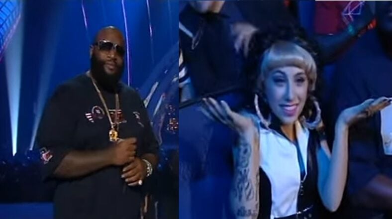 Rick Ross and Kreayshawn's entourage got into an altercation at the 2011 VMAs.