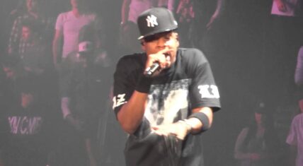 Jay-Z performing at Montreal concert