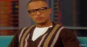 T.I. discussing his prison stints and personal growth during an interview on The View.