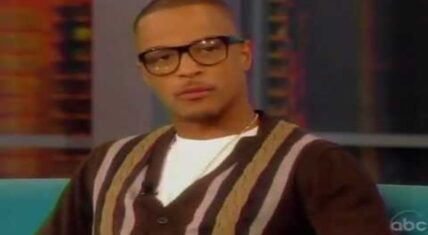 T.I. discussing his prison stints and personal growth during an interview on The View.
