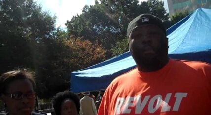 Killer Mike joins the likes of Bun B, Kanye West, and Lupe Fiasco doing Occupy Wall Street protests in their various cities. In Atlanta, Killer Mike is protesting for Occupy Atlanta