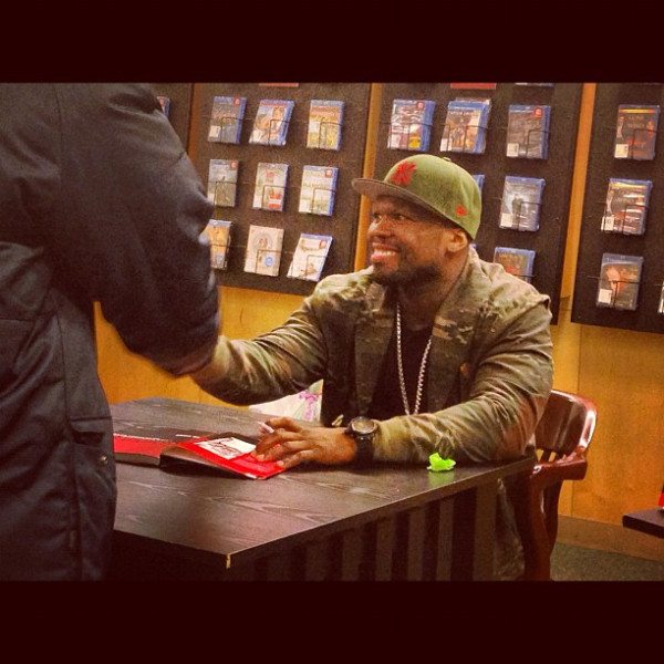 50 Cent at book signing