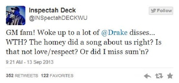 Inspectah Deck tweet 1