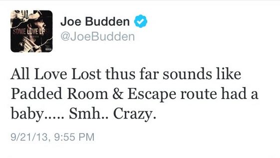 Joe Budden album tweet