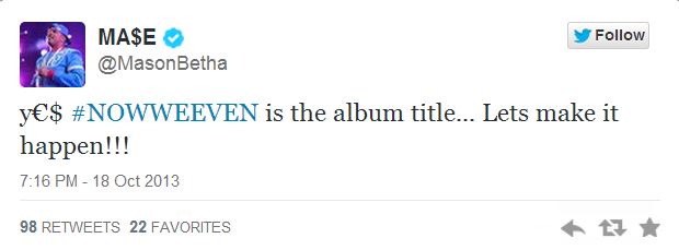Mase tweet 1