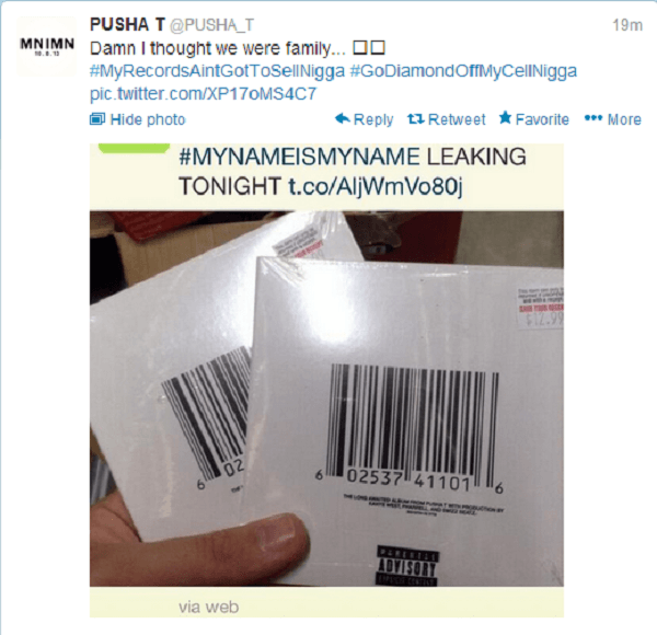 Pusha T tweet 2