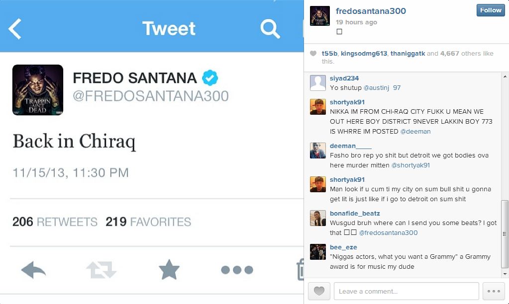 Fredo IG beef