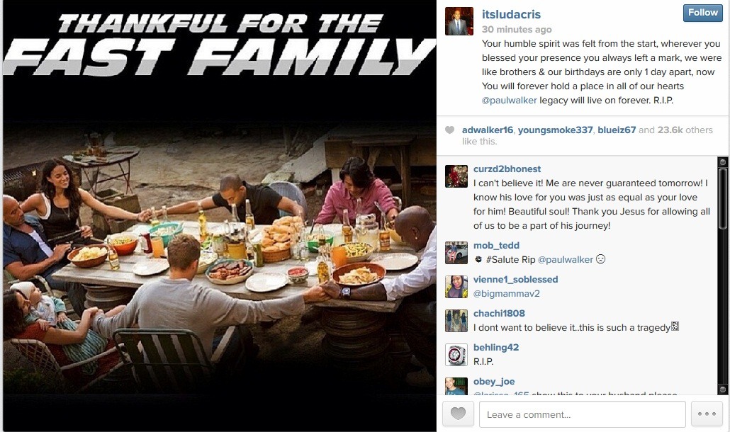 Ludacris condolences