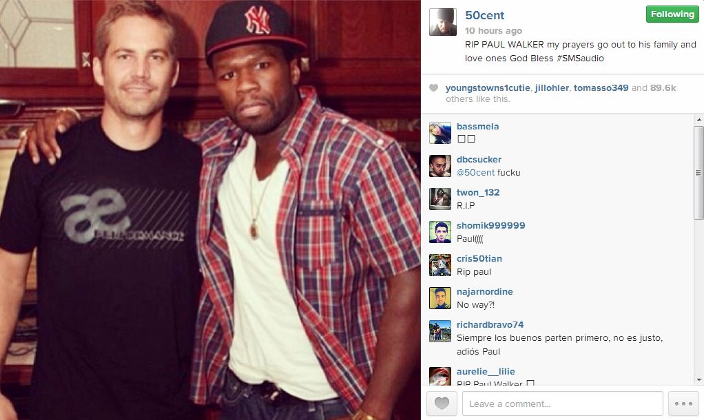 50 Cent Paul Walker