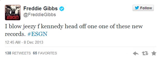 Freddie Gibbs tweet Jeezy