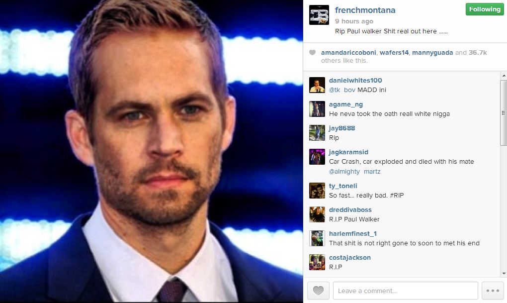 French Montana Paul Walker
