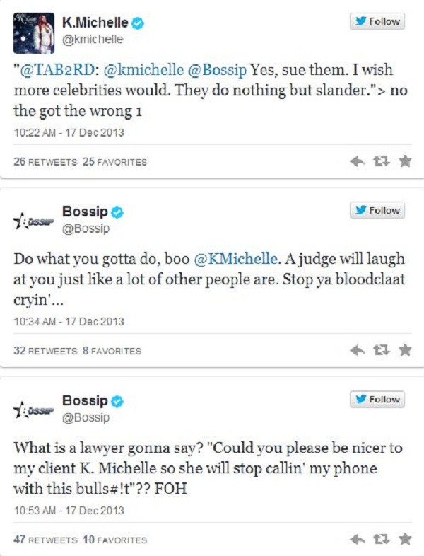 K. Michelle Bossip beef
