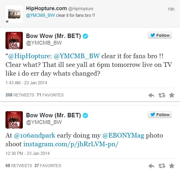 Bow Wow 106 tweets