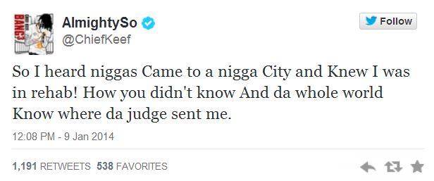 Chief Keef Migos tweet