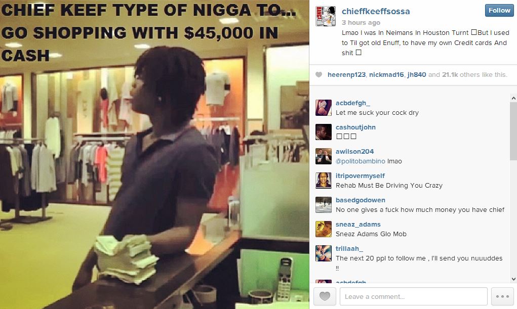Chief Keef cash