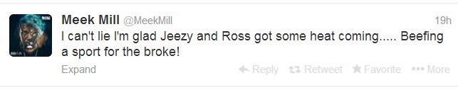Meek Mill beef tweet