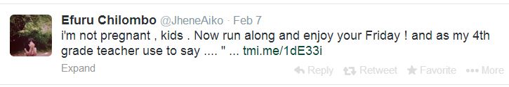 Jhene Aiko tweet