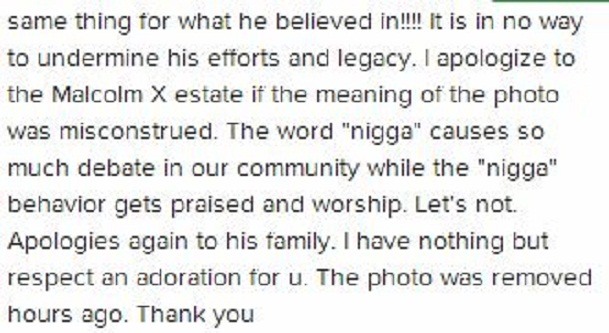 Nicki Minaj message