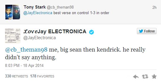 Jay Electronica tweet 1