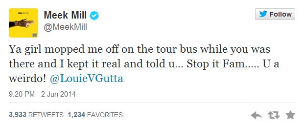 Meek Mill beef tweet 1