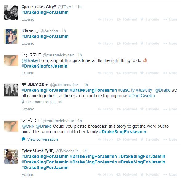 Drakesingforjasmintweet10
