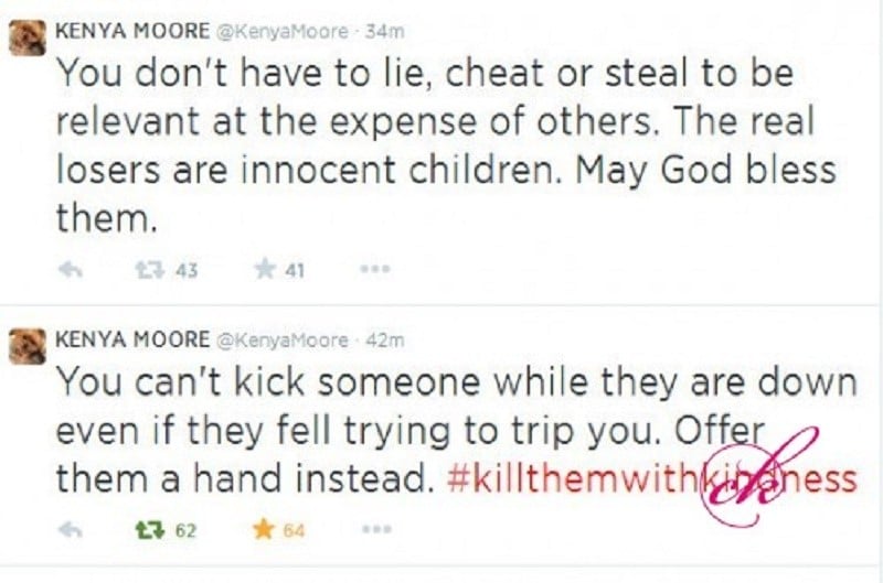 Kenya Moore tweet