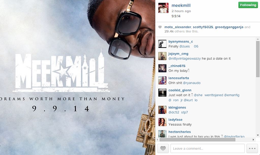 Meekmilldreamsworthmorethanmoneypromoig