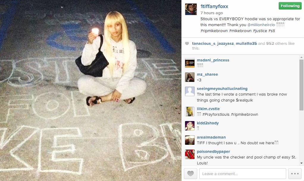 Tiffany Foxx pays homage