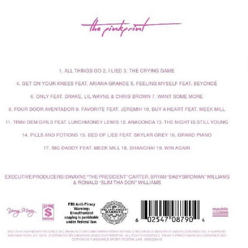 The Pink Print track listing