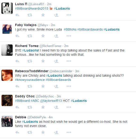 Ludacris gets analyzed by fans while hosting BBMAs