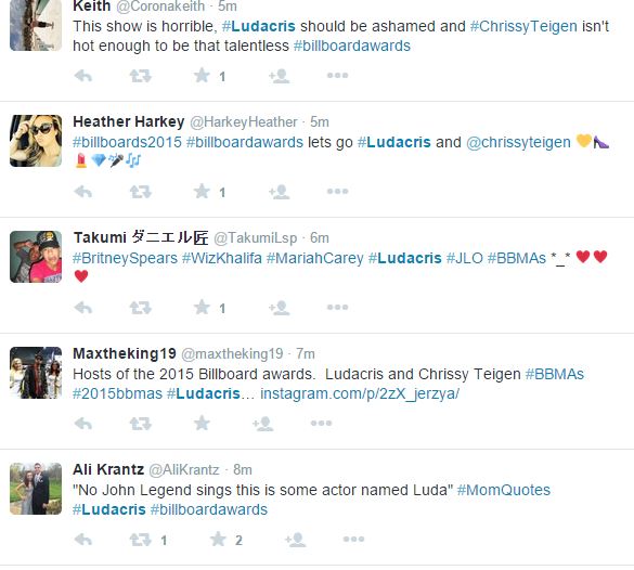 Ludacris gets analyzed by fans while hosting BBMAs
