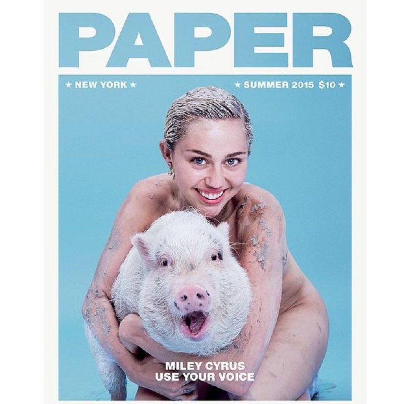 Miley Cyrus covers Paper