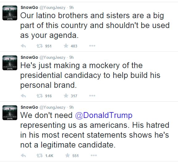 Jeezytrumptweet