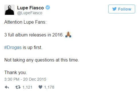 Lupe2016tweet