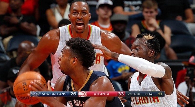 pelicansvshawkspreseasonvid