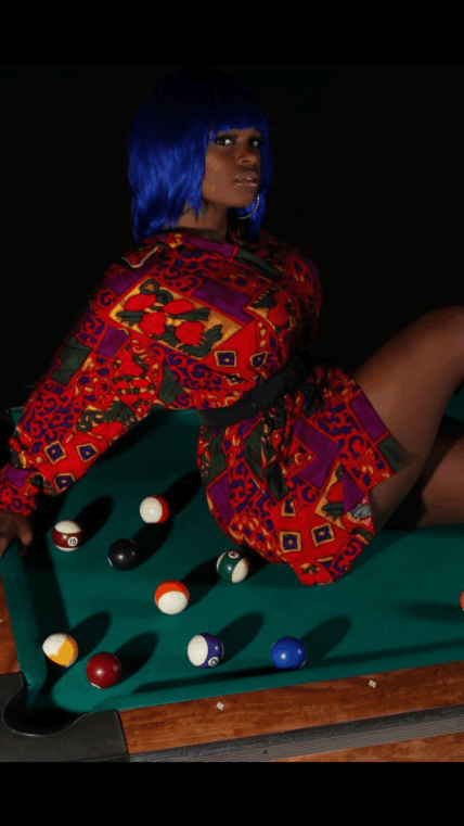 Imani Scott Throwing Glitter