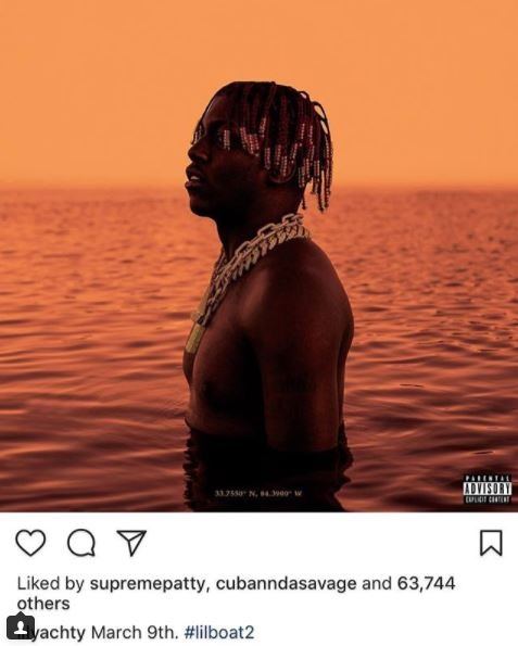 I Feel Like Lil Boat With The Ice Lil Boat 2 is coming on March 9, as Lil Yachty announced the release